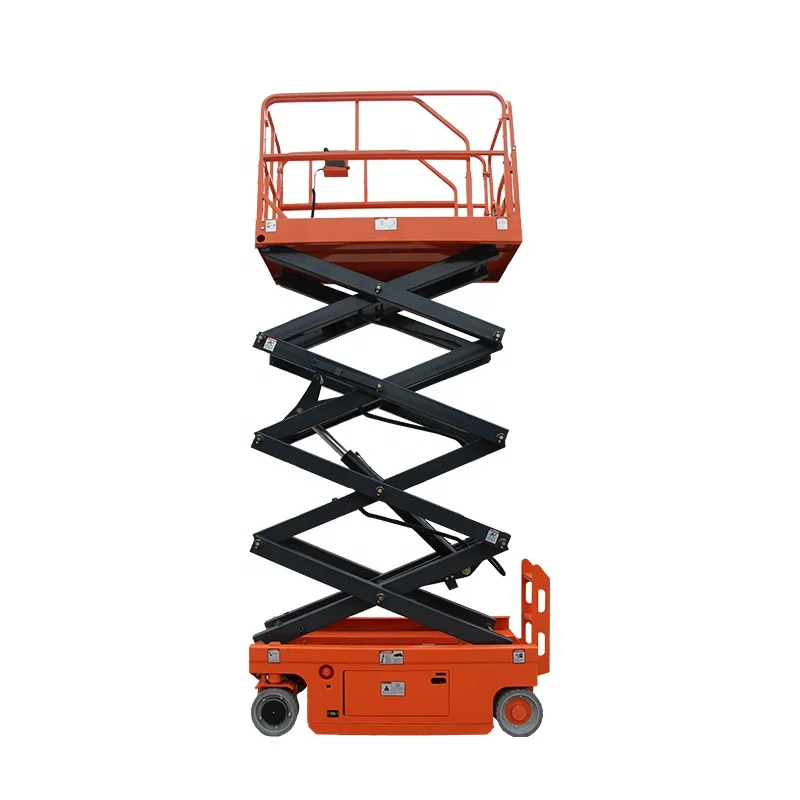 6m-8m 320kg Loading Aerial Work Lifting Platforms Electric Self Propelled Scissor Lift for Professional Construction Pro