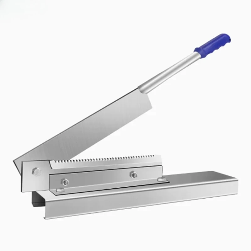 Manual Frozen Meat  Saw Cutting Chopping Cutter Machine Chicken Leg Cutter Fish Ribs  Ribbonfish Guillotine Cut Machine