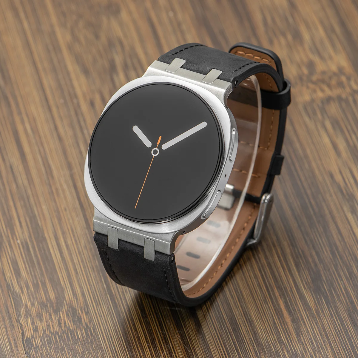 Samsung Galaxy Watch 8 40mm 44mm 8 Classic 46mm用レザーストラップ、ファインヴィンテージクレイジーホースレザーバンド、APアダプター付きリストバンド