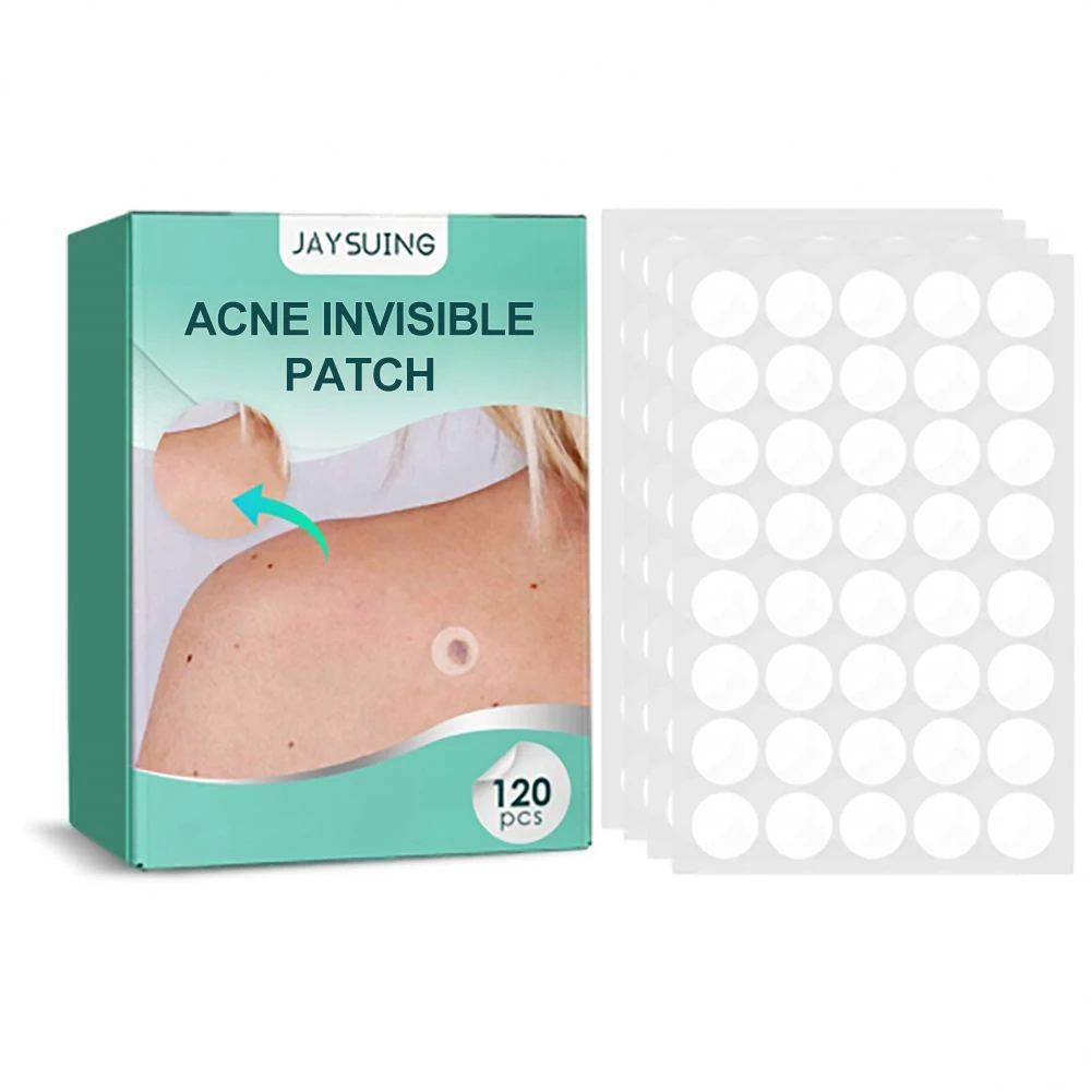 120pcs Invisible Acne Patches Removal Pimple Anti-Acne Hydrocolloid Patches Spots Marks Concealer Repair Sticker Waterproof