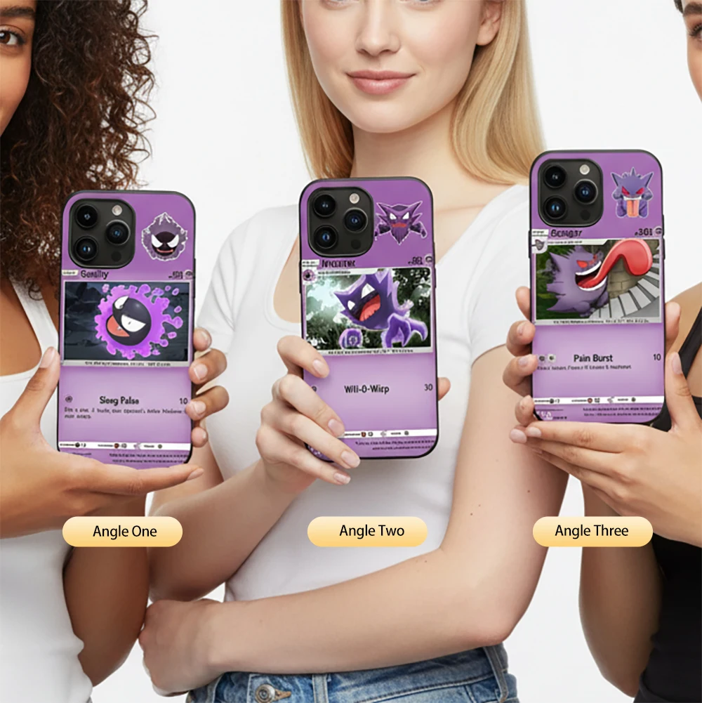 

Чехлы для телефонов с 3D-объективом Dragon Ball Goku One Piece Pokémon Gengar Demon Slayer для сотового телефона IPHONE SAMSUNG REDMI и т. д.