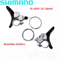Shimano TOURNEY SL-A050 palanca de cambios izquierda derecha A050-LB A050-RA manija de cambio 2x7 velocidades manillar de bicicleta de carretera A050
