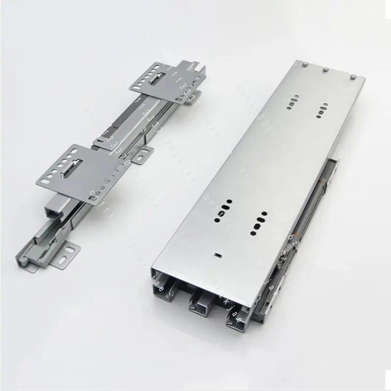 Heavy-Duty Slide Rails for High-Deep Cabinets 80kg Heavy-Duty Side-Mounted Cabinets Wardrobe Upper and Lower Rail Slides