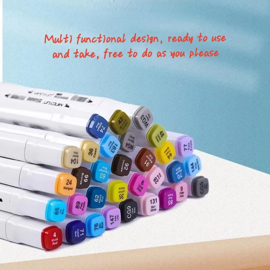 262/204/168/120/80 Colores Oily Art Marker Pen Set for Draw Sketching Oily Tip Based Markers Graffiti Manga School Art Supplies.