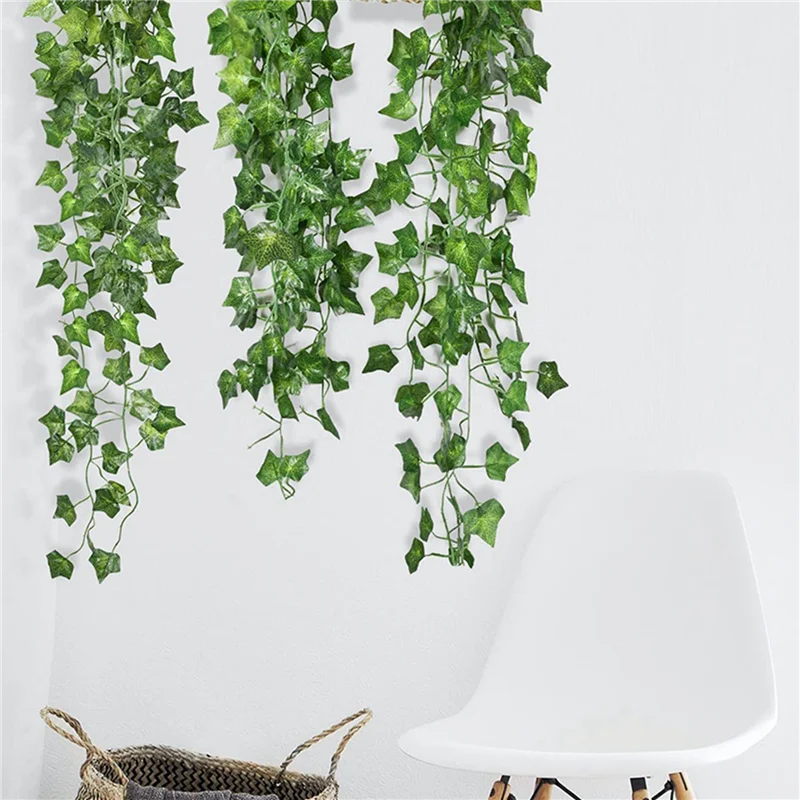 

9 Pieces Artificial Hanging Ivy Vine 2.95 Feet Artificial Hanging Plants Wall Greenery For Indoor Outside Home Garden