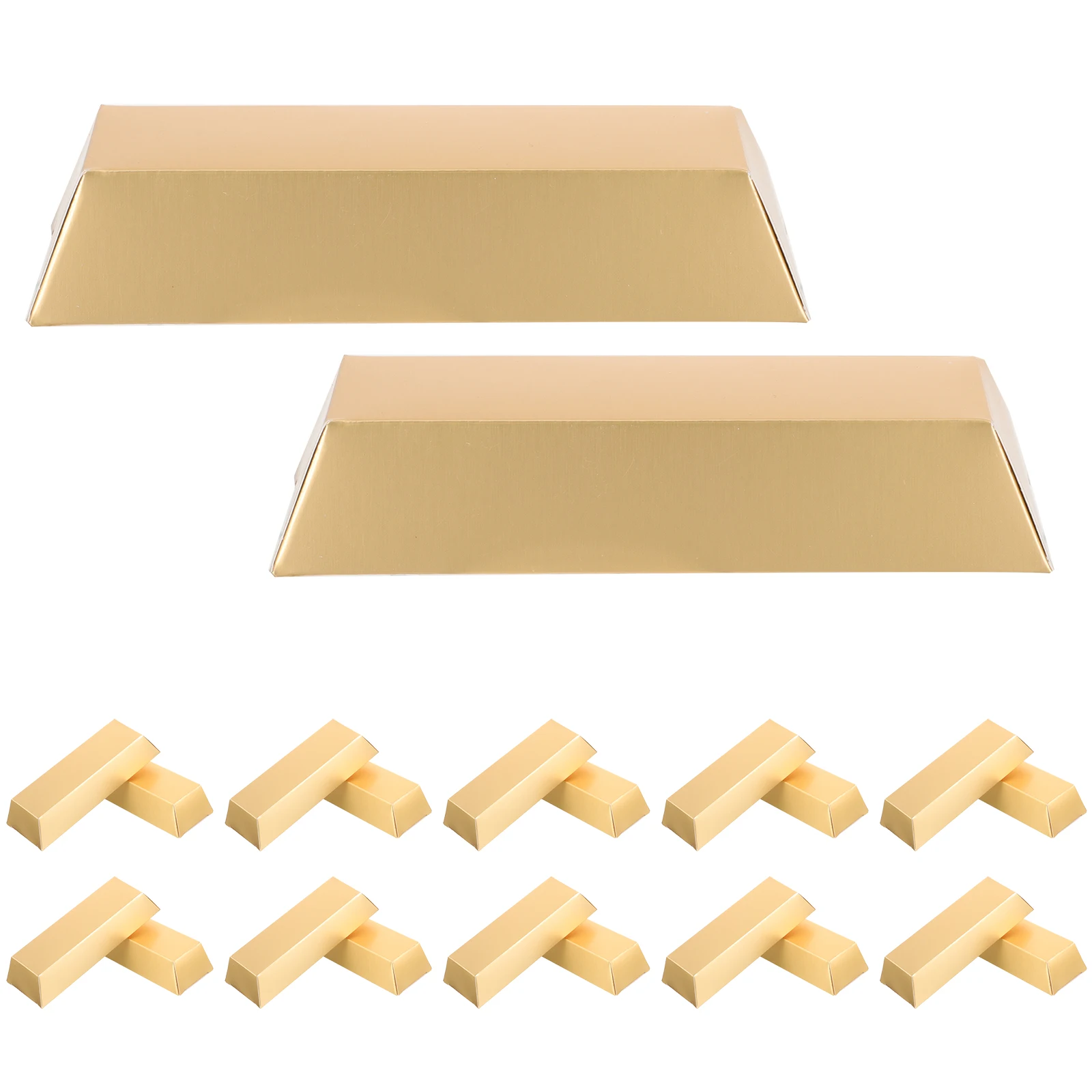

24pcs Gold Gift Decorative Candy Packing Boxes Favor Boxes Gold Party Decorations for Party Holiday Use Small Gift Box