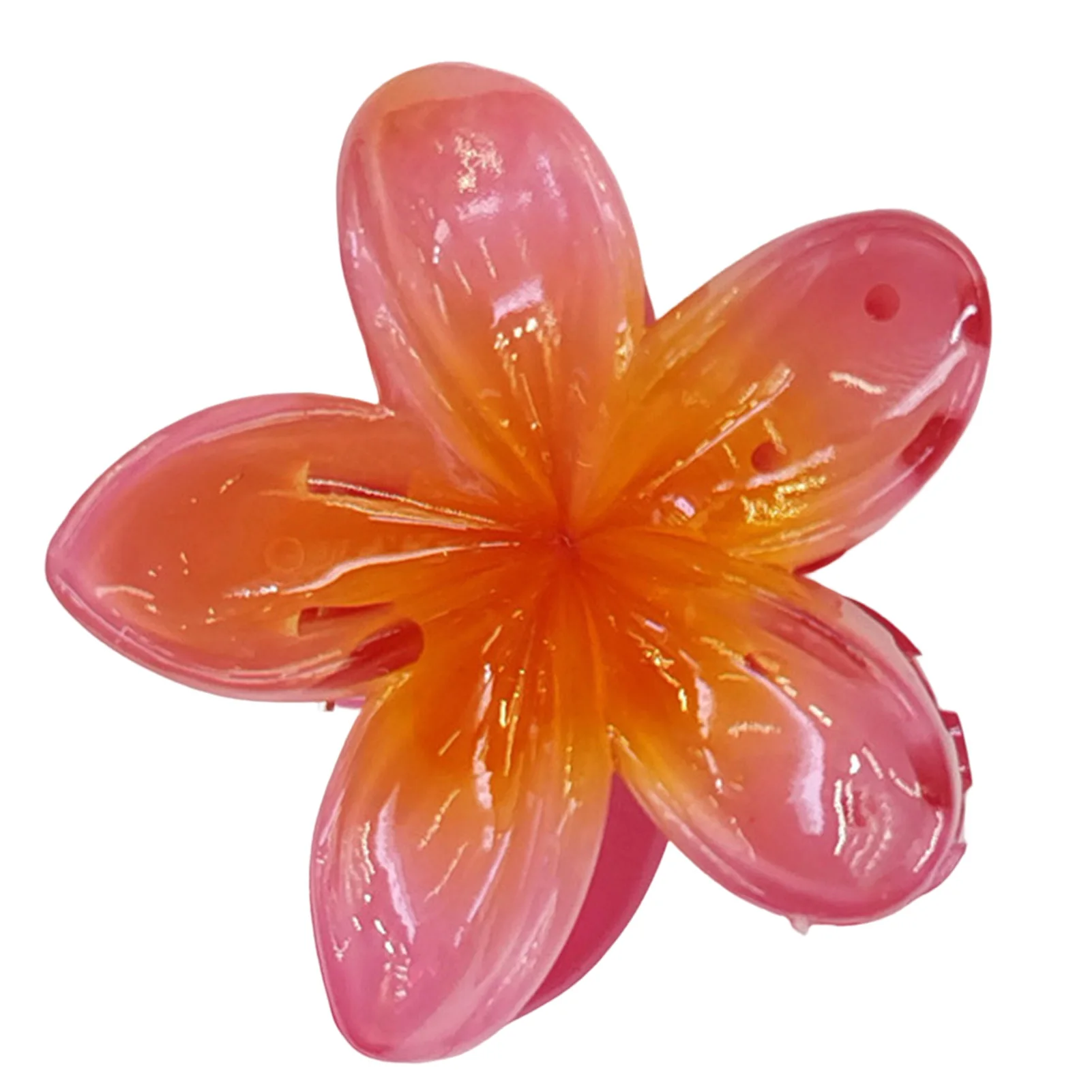 Summer Flower Shape Cabelo Garra para Mulheres, Tubarão Hairpin, presilhas, Girls Hair Clip, Ponytail Holder, Praia Acessórios para Cabelo