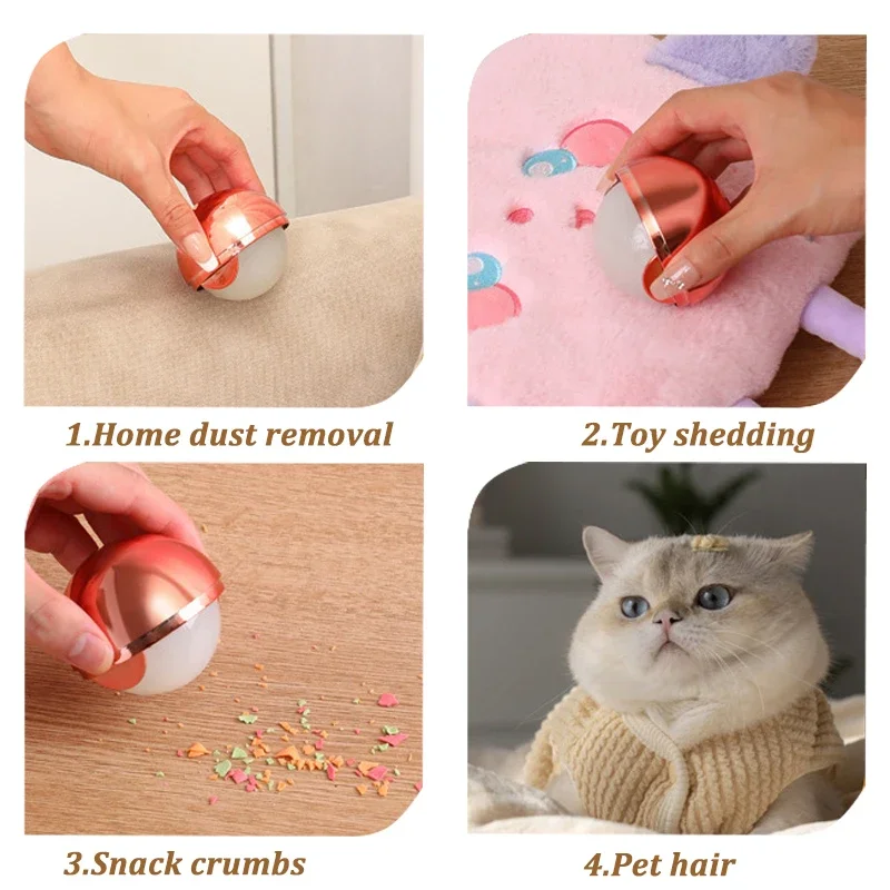 Clothes Dust Cleaning Ball Reusable Hair Remover Ball Pet Hair Lint Roller Washable Sticky Gel Lint Rollers Tool  for Cat Dog