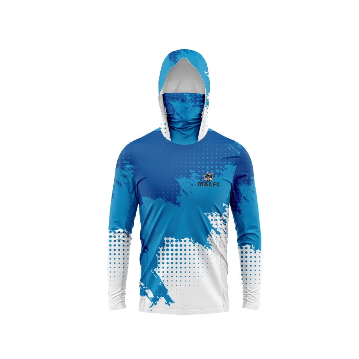 MALFC الرجال هود الصيد قميص طويل الأكمام الصيد تي شيرت الأشعة فوق البنفسجية حماية ملابس الصيد #4