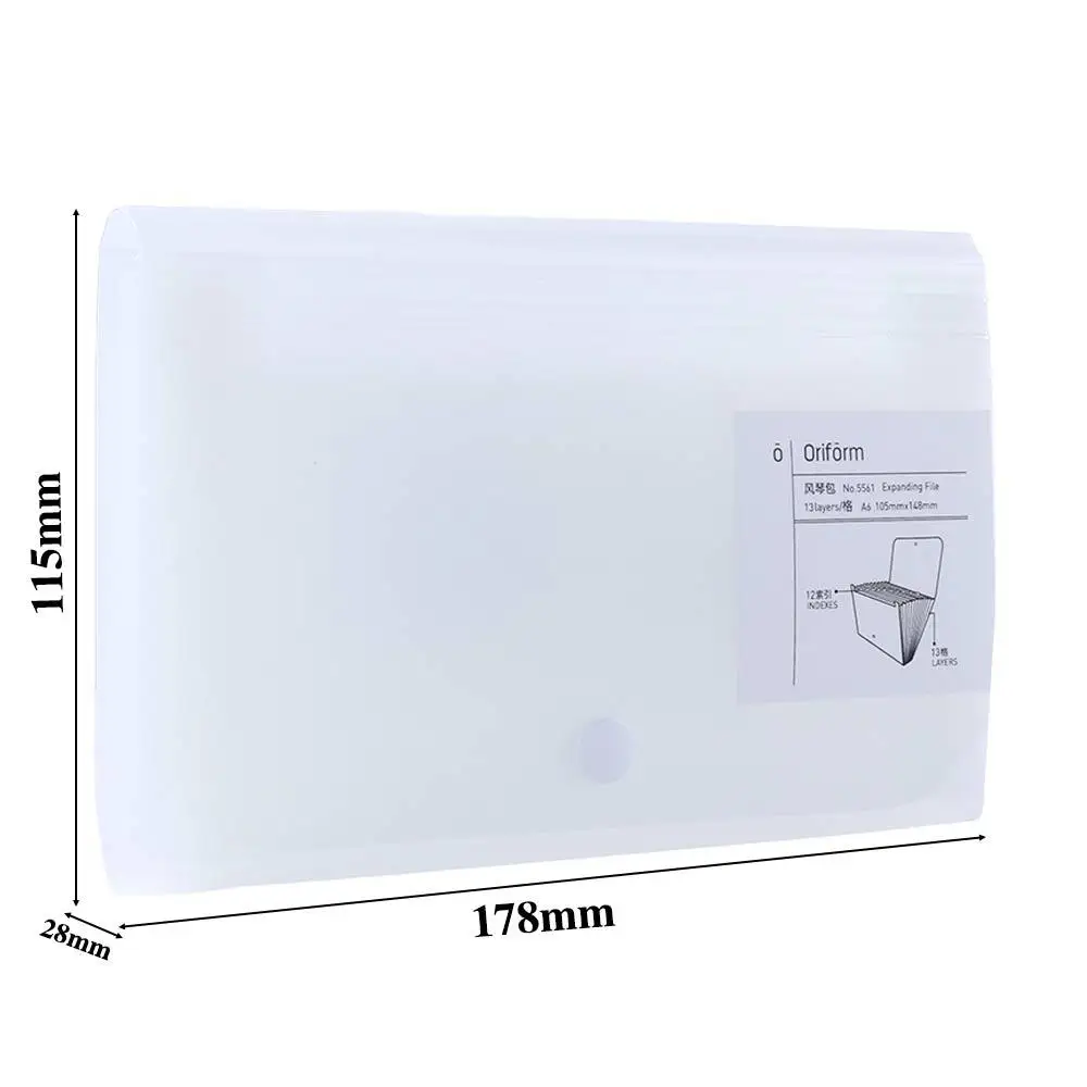 Supplies Accordian File Filing Box Bill Folders Paper Holder Receipt File File Folder Expanding Wallet Document Organizer