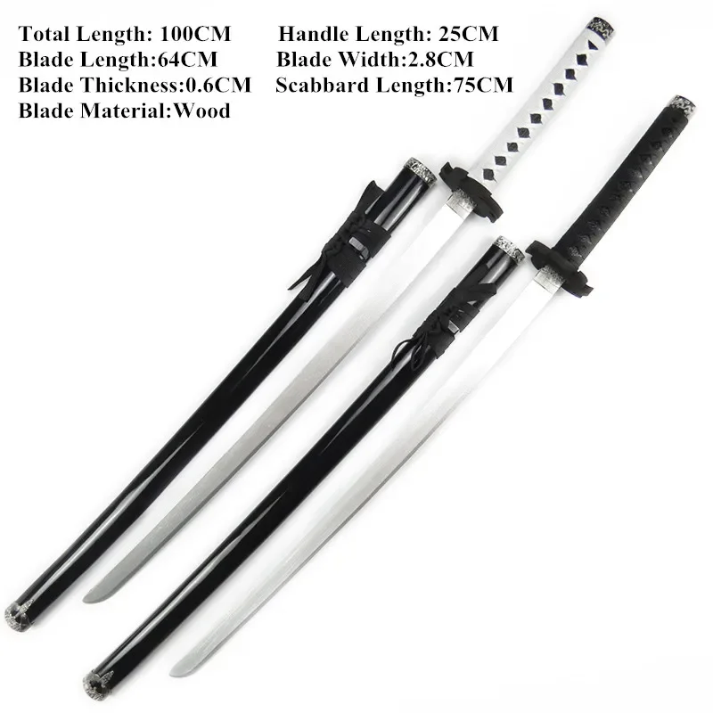 Réplica de la Espada del Juego Sengoku Basara, Katana de Date Masamune, Espada de Madera, Accesorios de Cosplay, No Afilada, para Fiestas