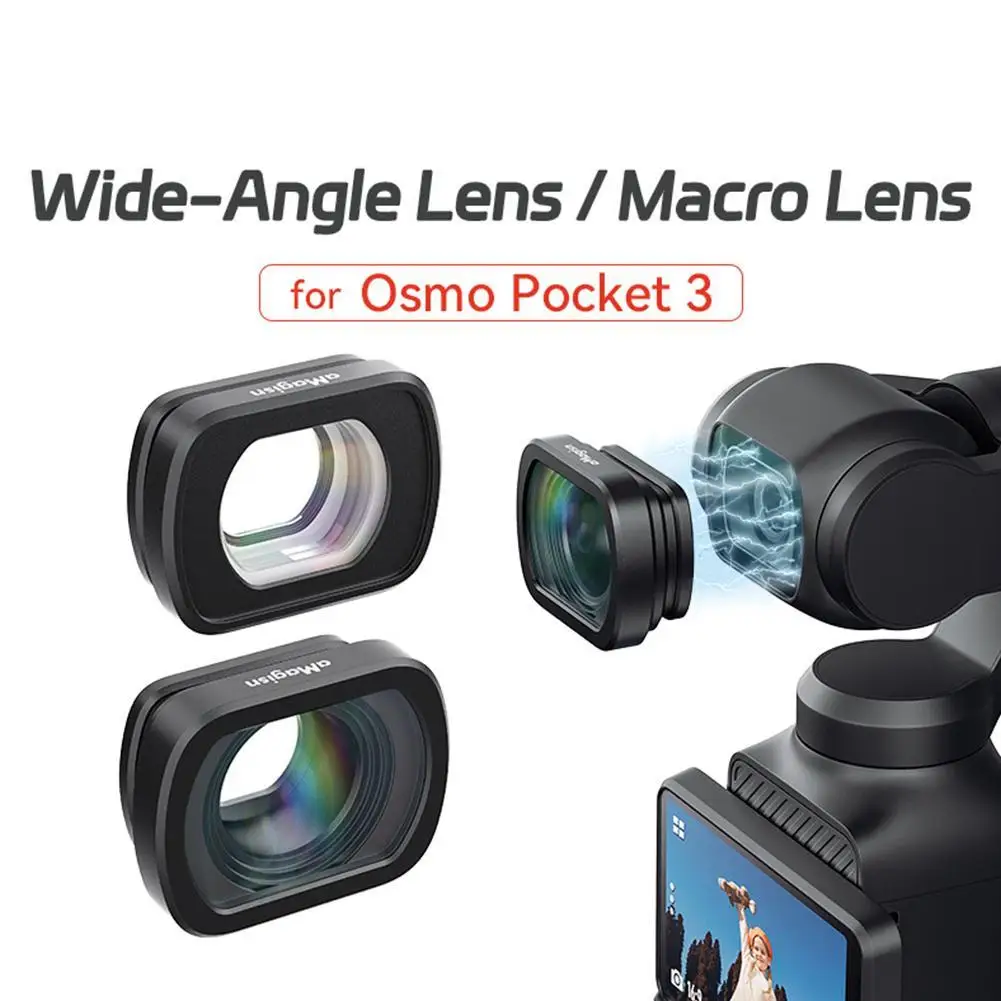 

Wide-Angle Macro Magnetic Lens Filters For DJI Pocket 3 HD Camera Lens Accessories Action Camera For DJI Pocket3 Filter