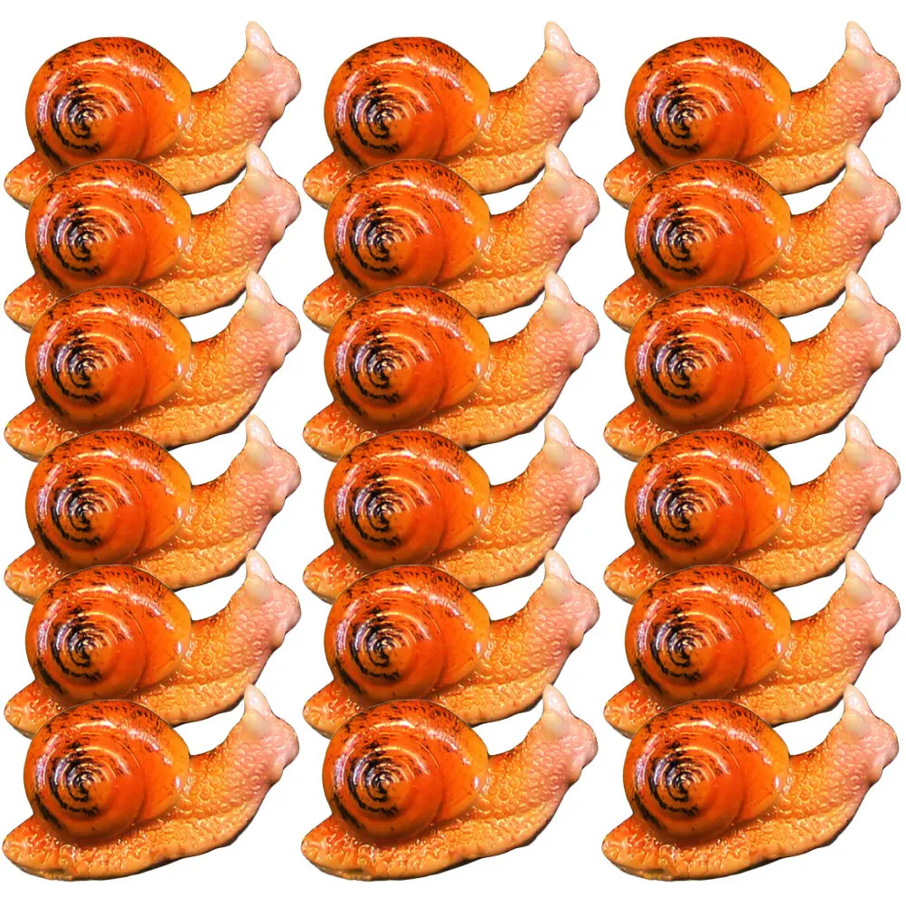 20pcs Resin Snail Decor for Succulent Plants – Mini Garden Scene Decoration for Desktop, Indoor & Outdoor Use