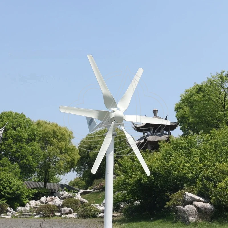 800W Small Wind Turbine Generator Home Off Grid Power System Wind Energy Kit for Battery Charging Outdoor Use