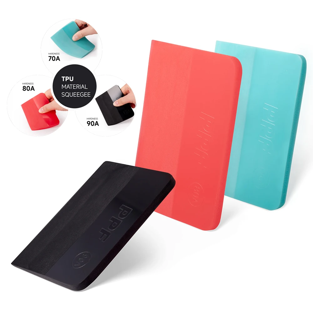 EHDIS Carbon Fiber Wraps PPF TPU Squeegee Car Film Decals Vinyl Installing Scraper Glass Water Removal Cleaning Tools 3-Hardness
