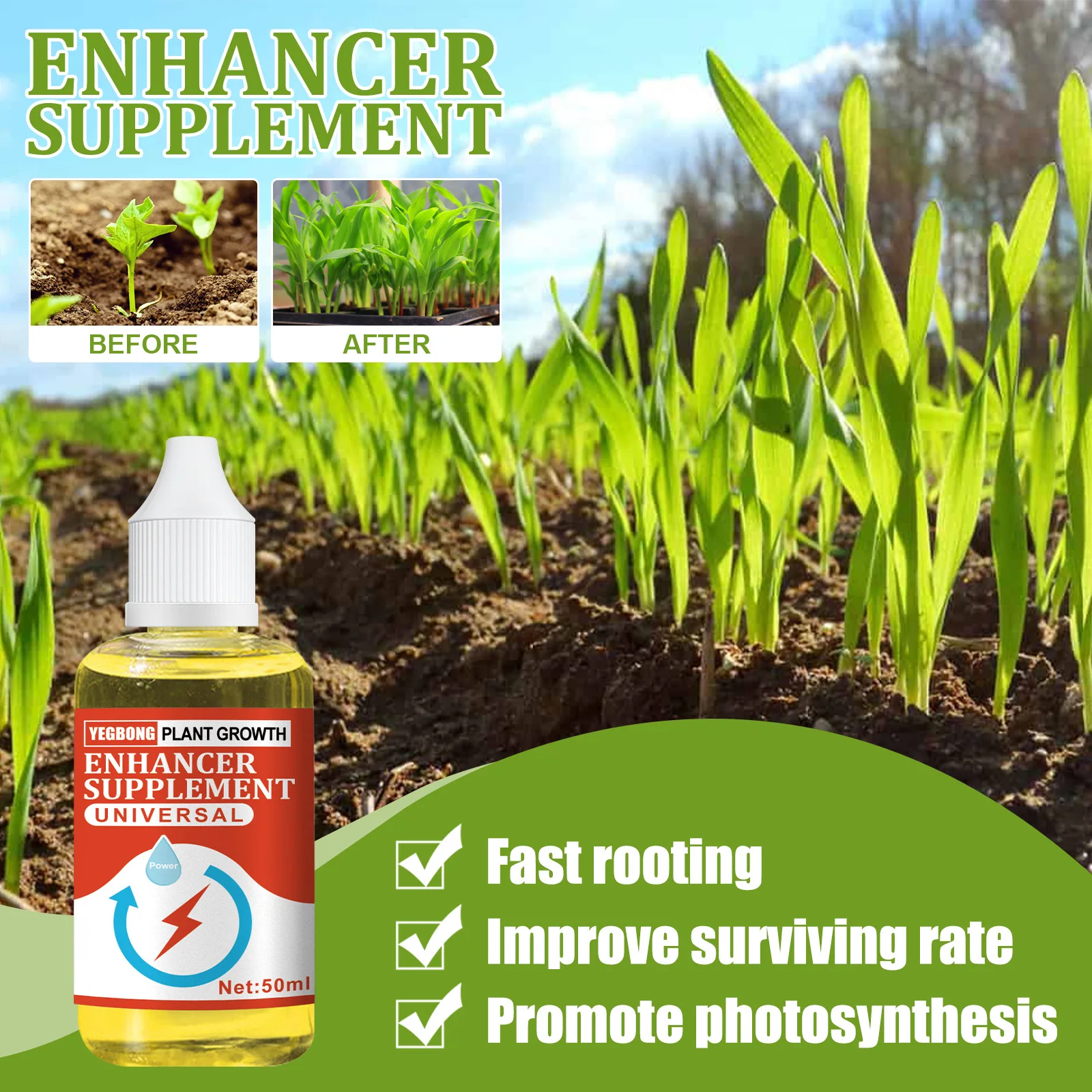 

Universal Plant Growth Enhancer Supplement High-quality Rooting and Flowering Plant Auxin Nutrient Solution For Plants Supplies