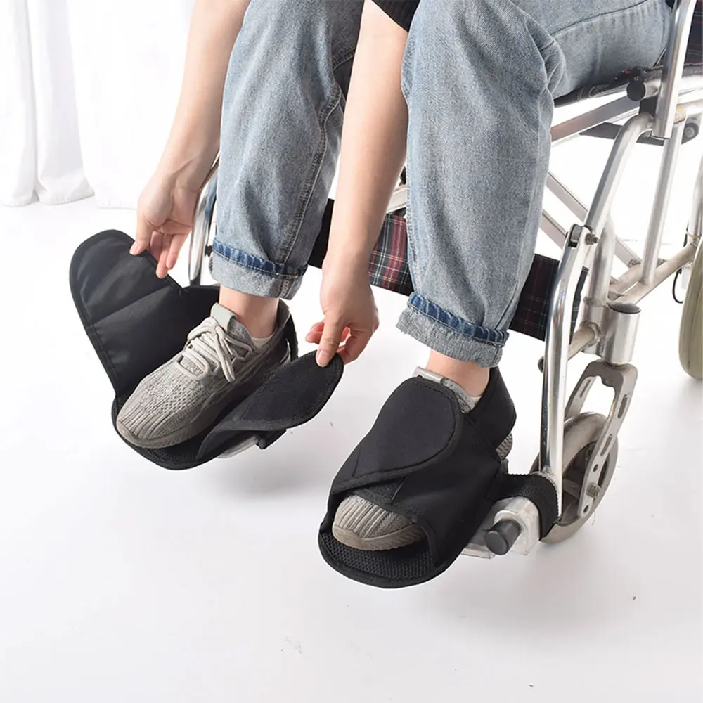 Universal Elderly Wheelchair Shoe Holder Foot Holder Easy To Use Protective Foot Oxford Cloth Safety Restraint for Elderly