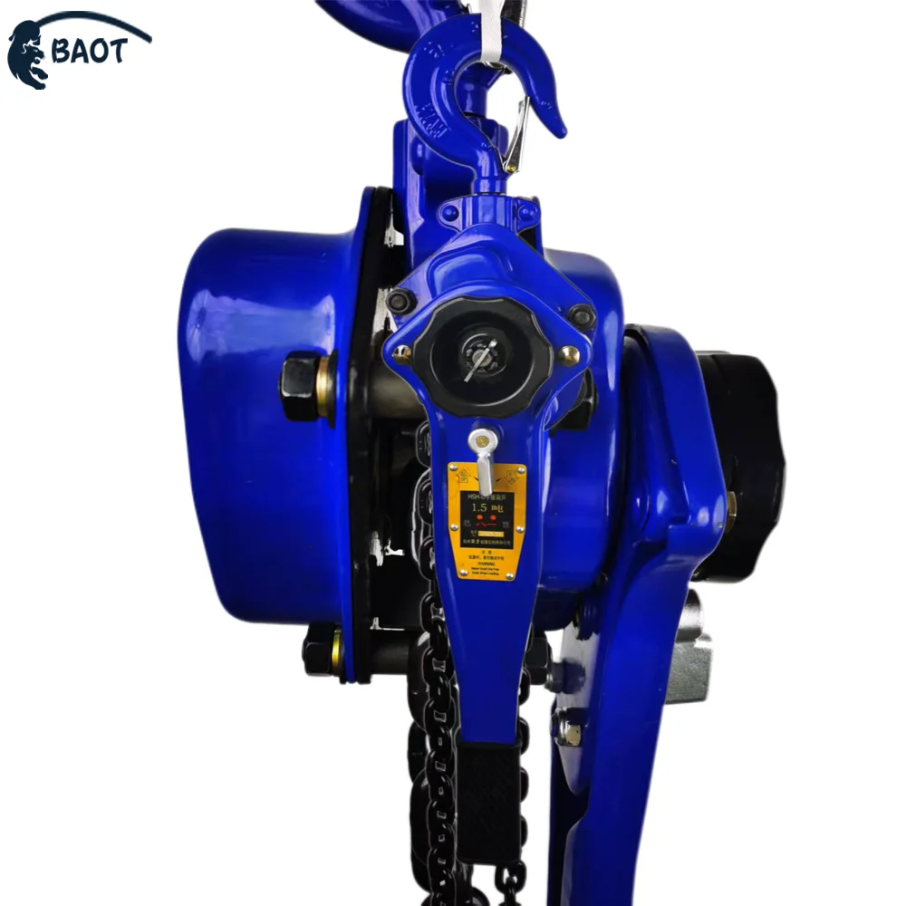 Mini Crane Portable Lever Hoist Machine 0.5ton 1ron 1.5ton 2ton Capacity Manual Lever Block