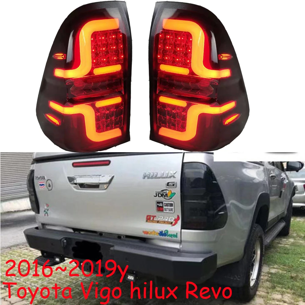 Dynamic Car Bumper Tail Light For Toyota Revo Vigo Taillight Hilux LED Car Accessories Taillamp For Vigo Revo Rear Light Fog
