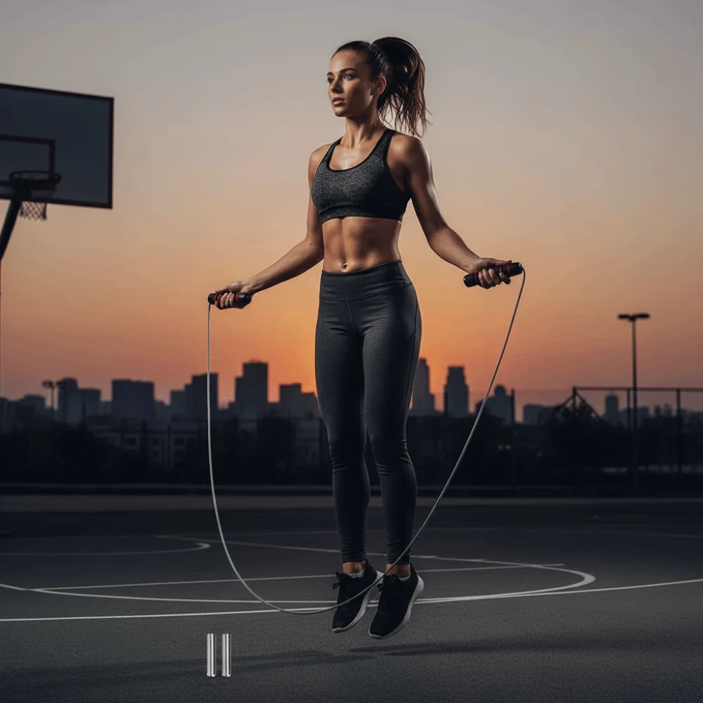 Adjustable Length Jump Rope Speed Racing Bearing System Steel Wire Rope Comfortable Foam Handles Adjustable Jump Rope