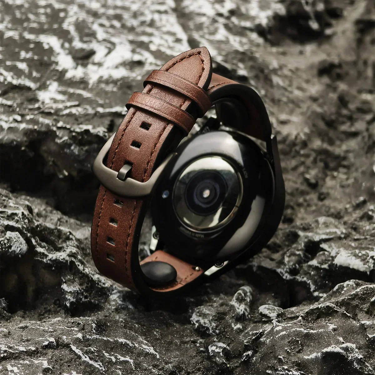 Кожаный ремешок 20 мм 22 мм для Samsung Galaxy Watch 7 6 5 4 40 44 мм, винтажный браслет Gear Band для Xiaomi Redmi Watch 5 Lite/Active