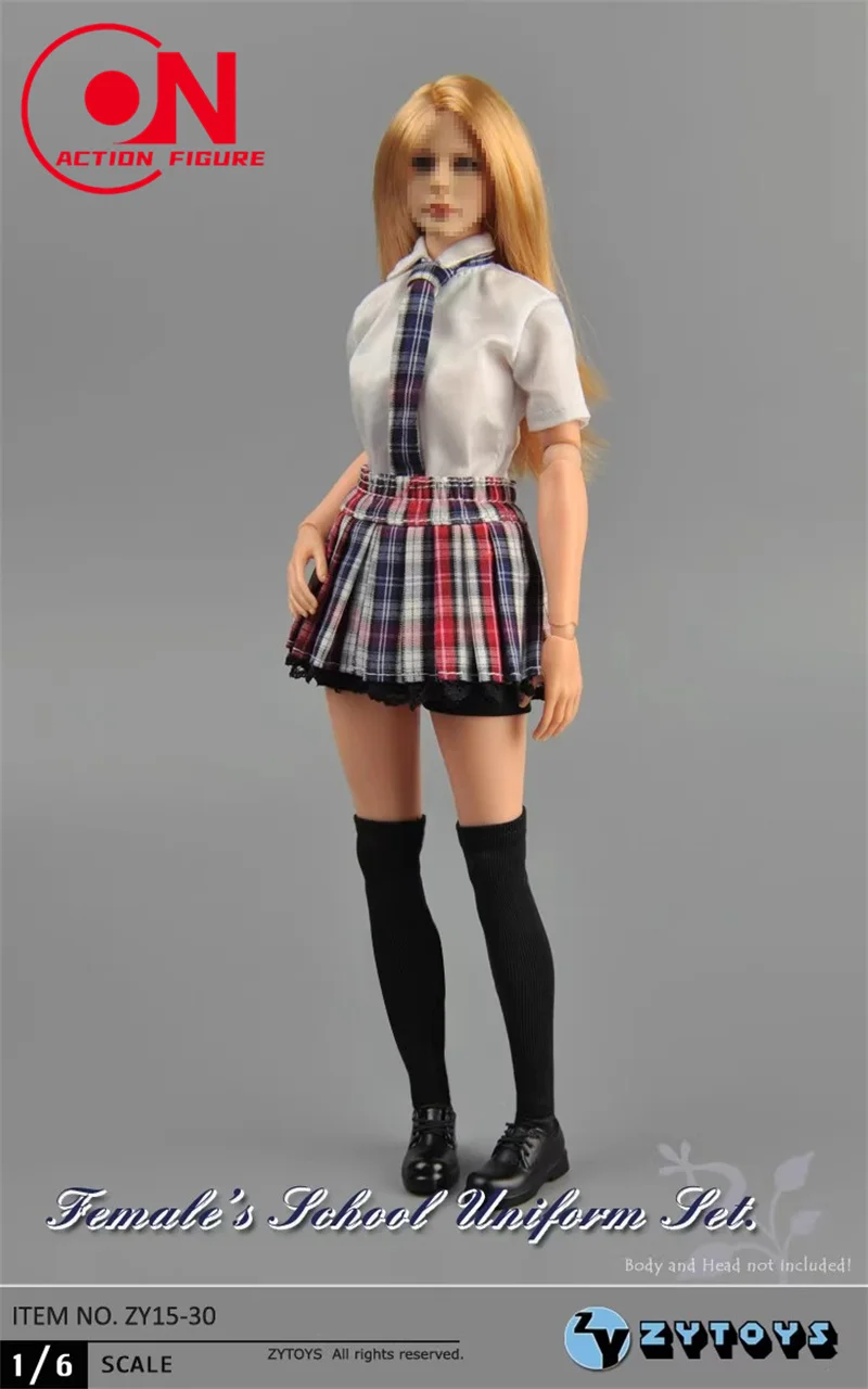 ZYTOYS ZY15-30 1/6 Bilancia Ragazza Uniforme Scolastica Set JK Vestito Vestiti Modello Misura 12 ''Femmina Soldato Action Figure Corpo Bambole