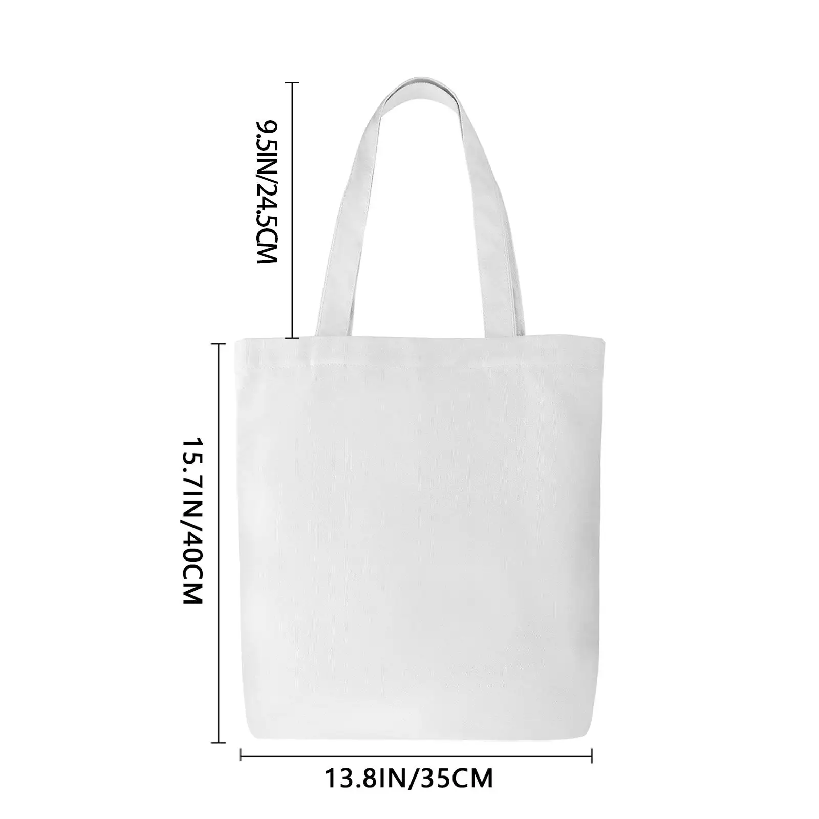 Personalized Christmas Canvas Tote Bag Custom Name Santa Hat Bow Holly Print Reusable Shoulder Shopping Bag Holiday Gift Xmas