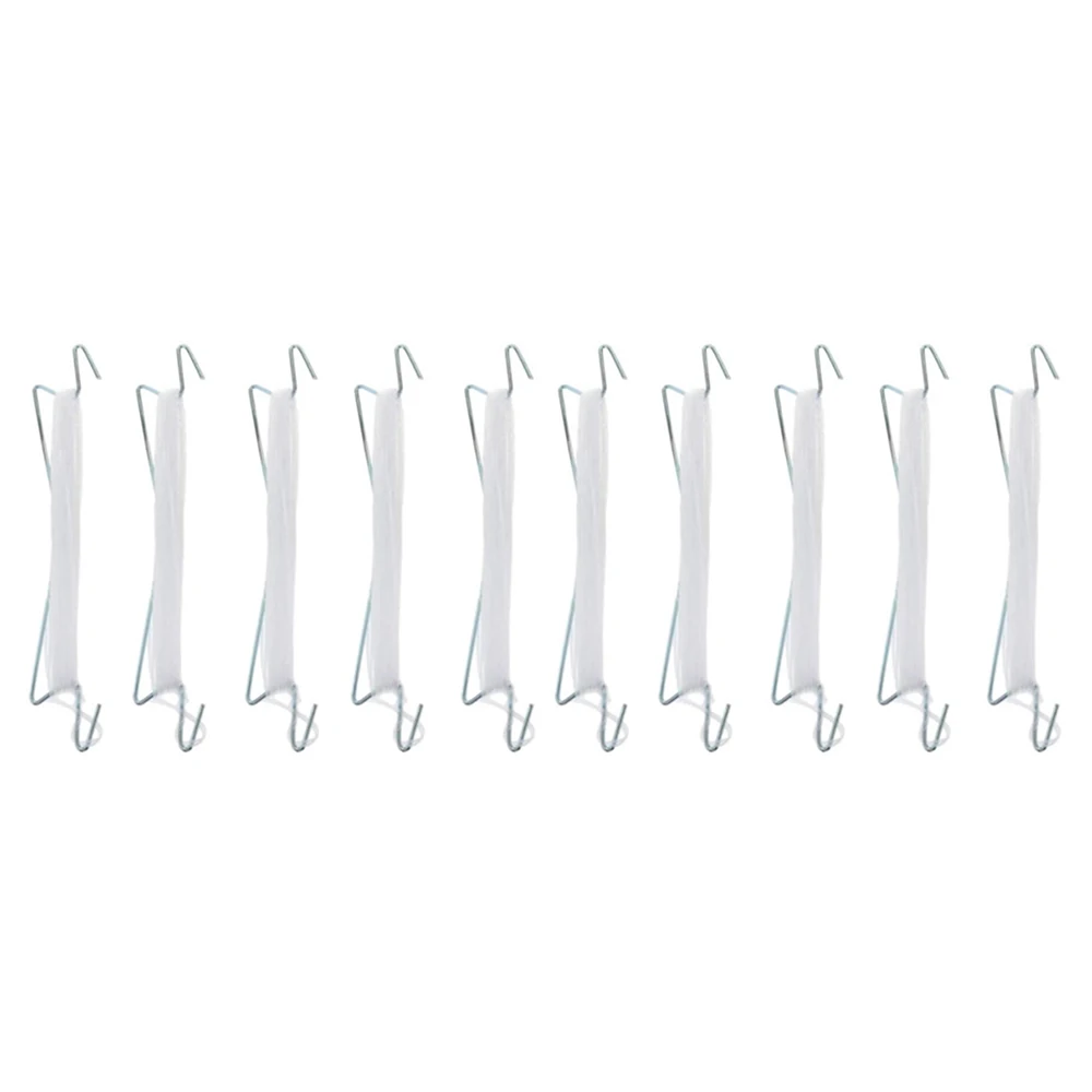 AA94-Garden Plant Support Tomato Support J Hook Tomato Plant Holder Binder Anti-Crush Hooks Rope Length 10M