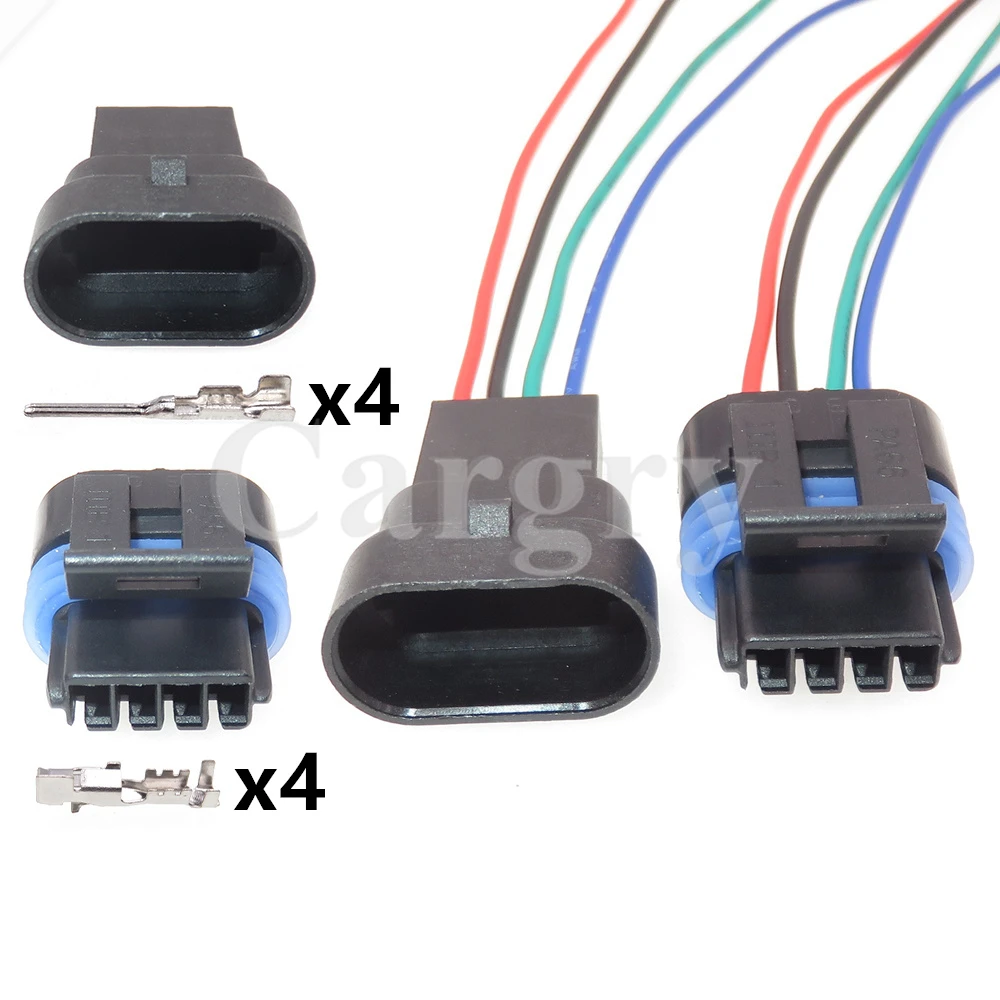 1 Set 4P 12162833 12162834 Automotive Starter Intake Pressure Sensor Wire Harness Socket Car Sealed Electrical Connector