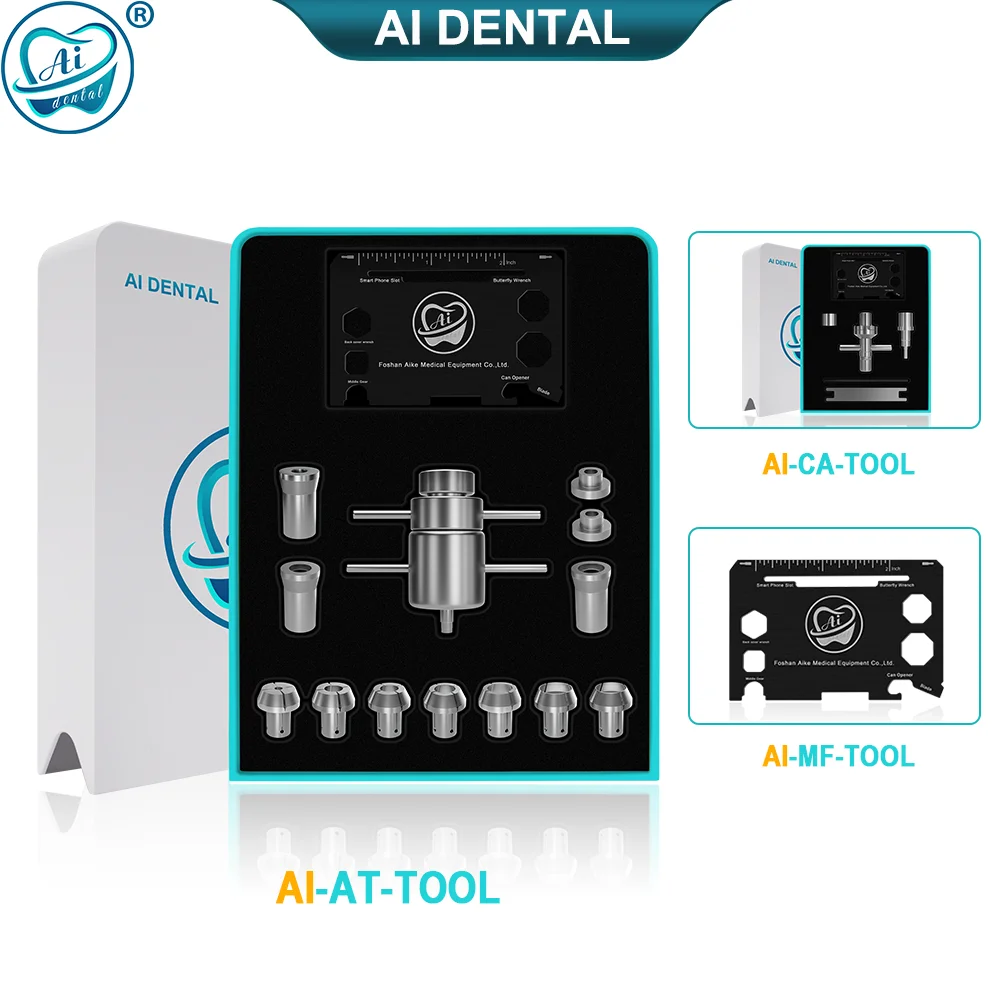 AI-MF-TOOL/AI-CA-TOOL/AI-AT-TOOL Dental Repair Kit Use For Contra Angle Handpiece Low Speed /High Speed Accessories Card Tool