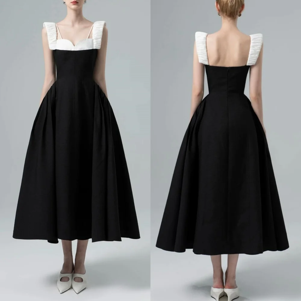 Jersey Ruched Cocktail Party A-line Sweetheart Bespoke Occasion Gown Midi Dresses