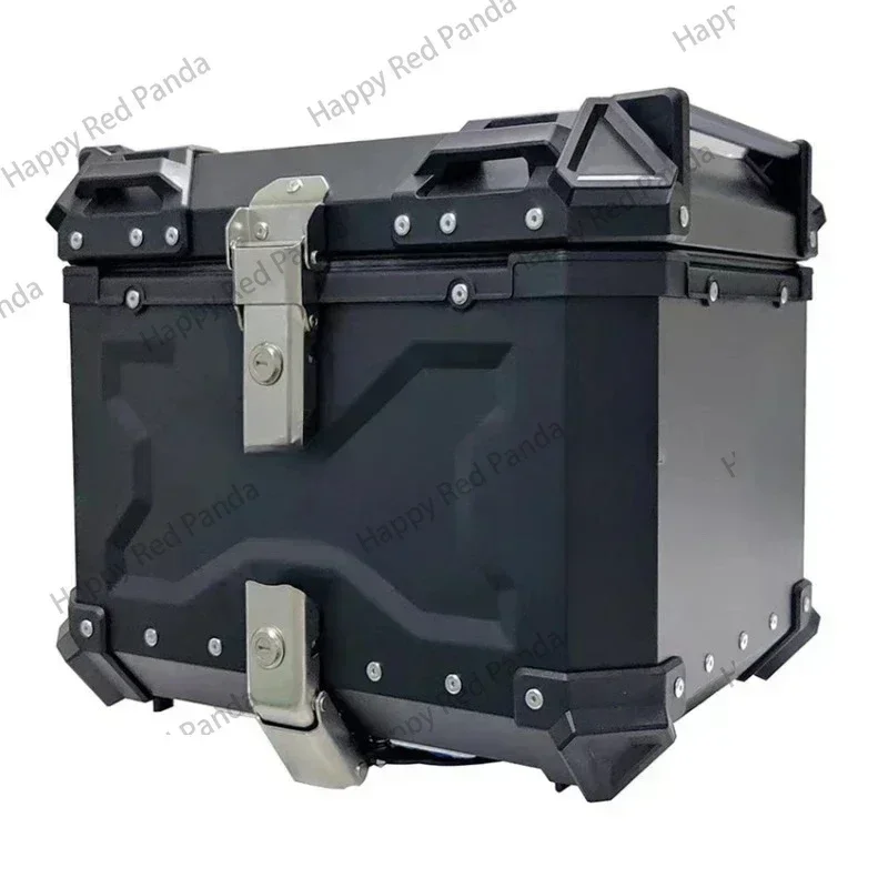 

Motorcycle Rear Top Case Moto Luggage Storage Tail Box Waterproof Motorcycle Aluminum Trunk Key Lock Tool box 45L/55L/65L