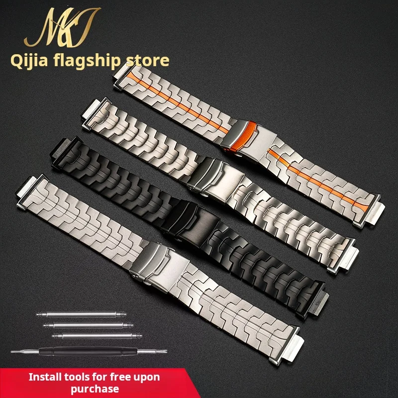 ل كاسيو G-SHOCK GA2100 2110 GA-B2100 حزام الساعات سبائك التيتانيوم محول سريع GA-2100 حزام نشر مشبك ساعة اكسسوارات