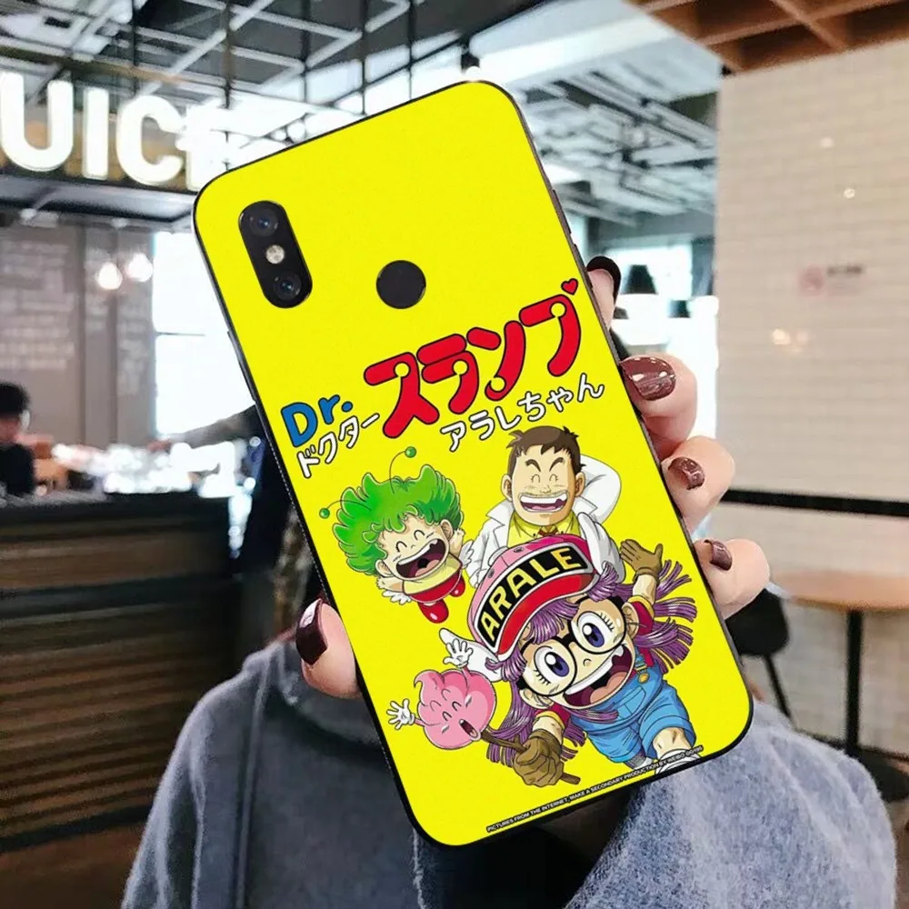 Cartoon Dr Slump Phone Case For Xiaomi Mi 5X 8 9 10 11 12 lite pro 10T PocoX3pro PocoM3 Note 10 pro lite