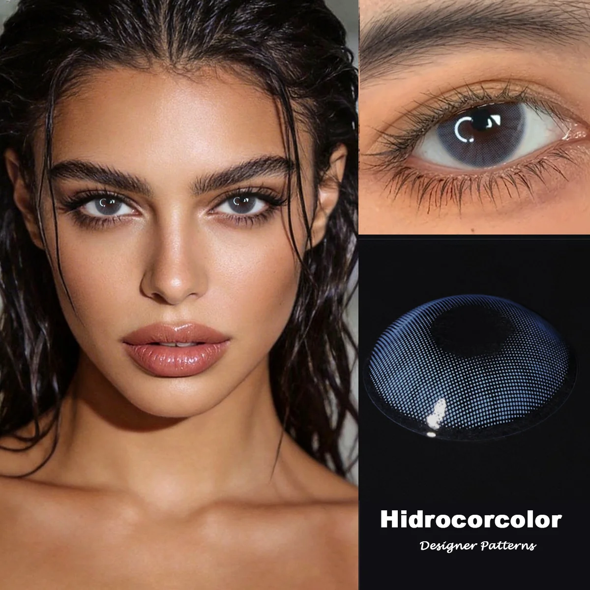 Visuashow Hidrocorcolor Bernstein-Braune Farblinsen für Augen, mit Natürlicher Kleiner Pupille, Jährlich mit Stärke. Weich und bequem, perfekt für den täglichen Gebrauch und das elegante Schönheits-Make-up – Detail 10
