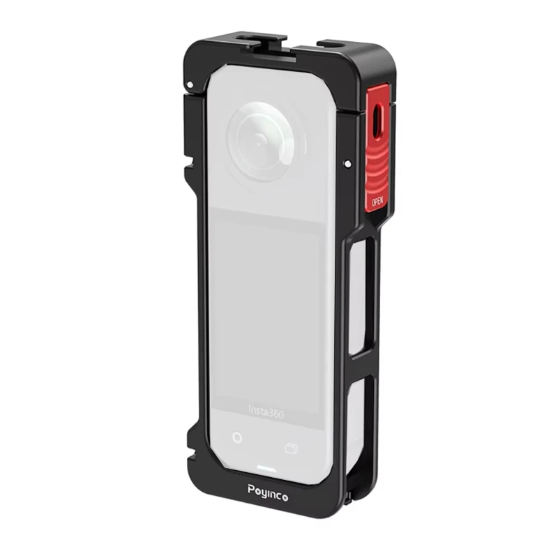Aluminum Alloy Protective Vlogging Camera Frame Case Metal Camera Cage Camera Rig for Insta360 X5 Accessories