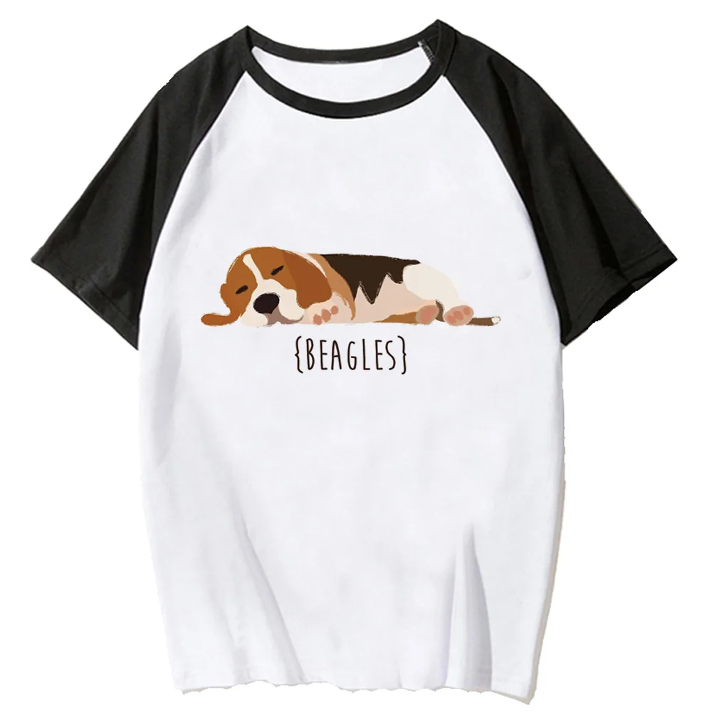 Beagle t-shirts women streetwear comic Japanese t shirt female y2k harajuku comic clothes