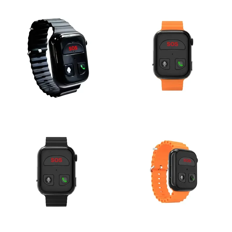 Life Alert Bracelet for Senior with Fall Alert Panic Button 2 Way Communication Fitness Tracker Android IOS 4G Card