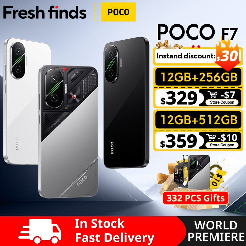 POCO F7 5G Global Version Smartphone Snapdragon® 8s Gen 4 6500mAh Battery 6.83" 1.5K AMOLED 50MP Camera OIS NFC
