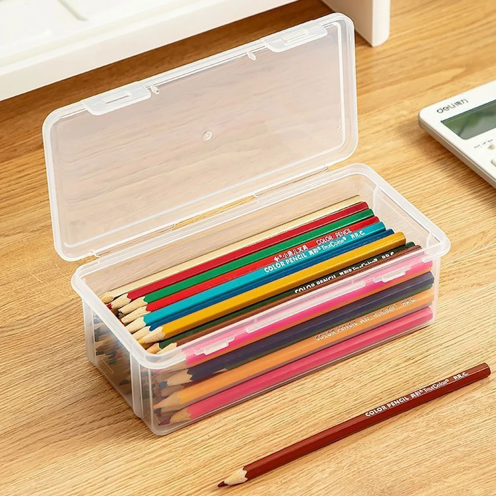 Durchsichtiges Kunststoff-Federmäppchen, langlebiger Organizer für Stifte, Schreibwaren, Kosmetika – perfekt für Schule, Büro, Reisen und den täglichen Gebrauch