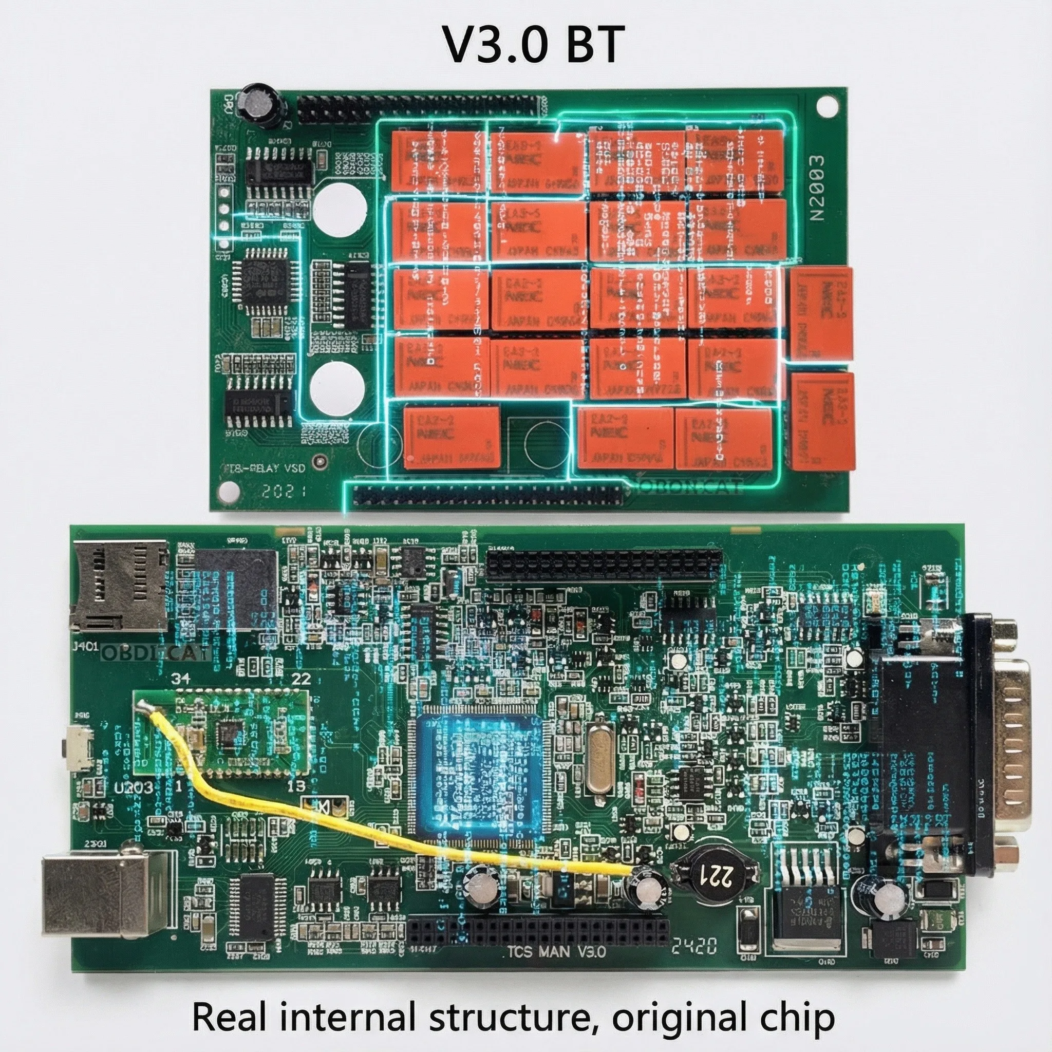 A + 2021.11 أحدث لوحة واحدة جديدة VCI TCS Pro Multidiag Pro + Bluetooth V3.0 NEC مرحلات 9241A DS TCS PRO Obd2 للسيارات/الشاحنات