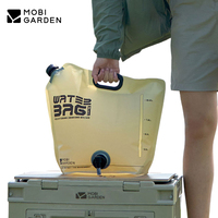 MOBI GARDEN 10L Water Bag Camping Picnic Outdoor Folding Water Bucket Bag With Faucet Large Capacity Container Supplies Portable