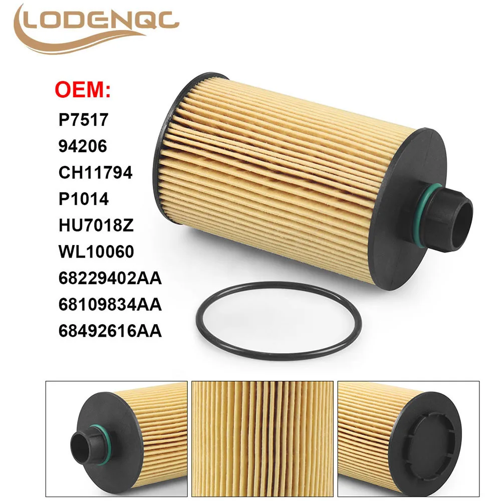 Premium Spare Parts Accessory Oil Filter For Ram 1500 3.0L Diesel 2014-2019 OE# 68229402AA 68109834AA 68492616AA