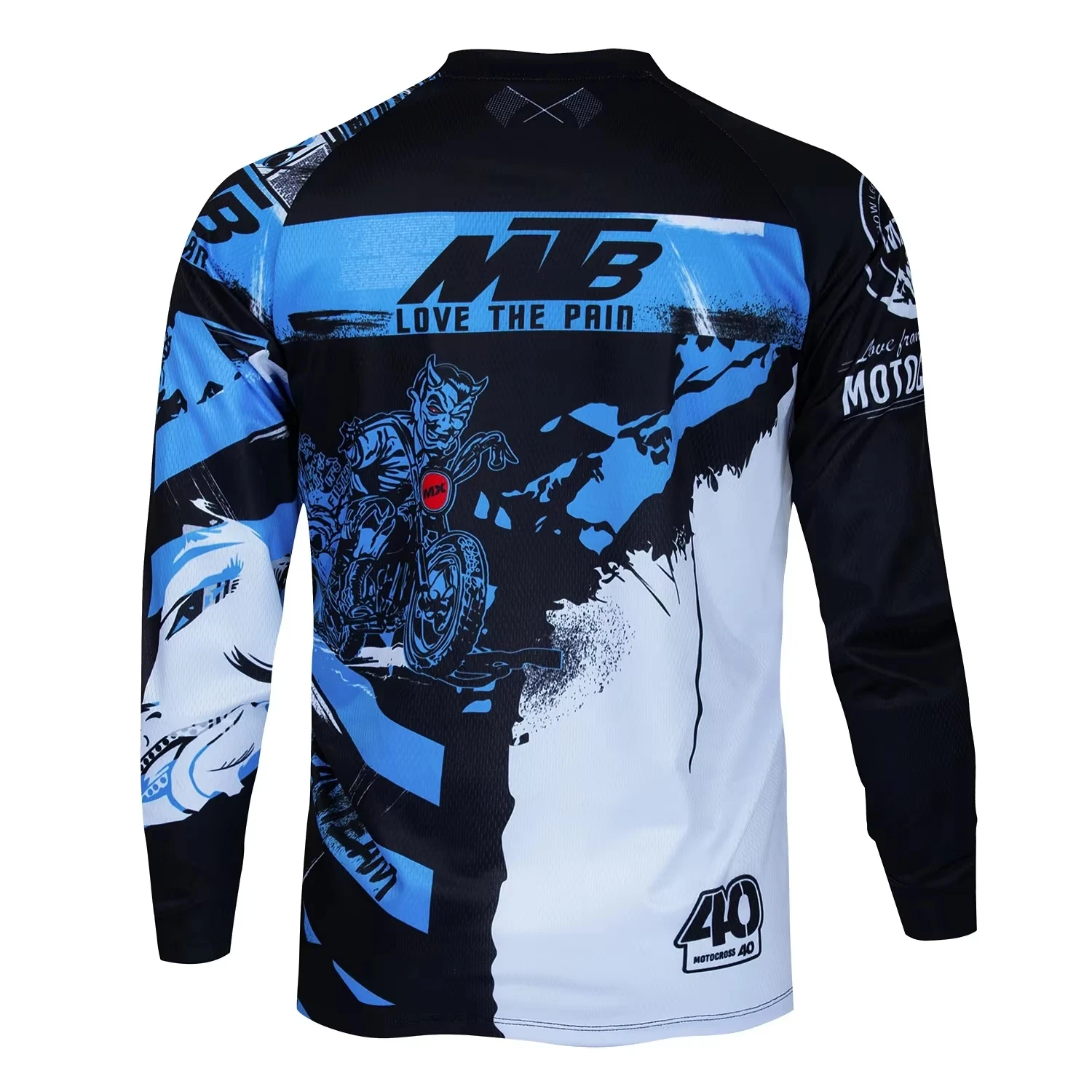 MTB Motocross Men Long Sleeve Cycling Jersey Quick Dry Off Road Riding Top Mountain Bike Fishing Casual Tee Family Matching