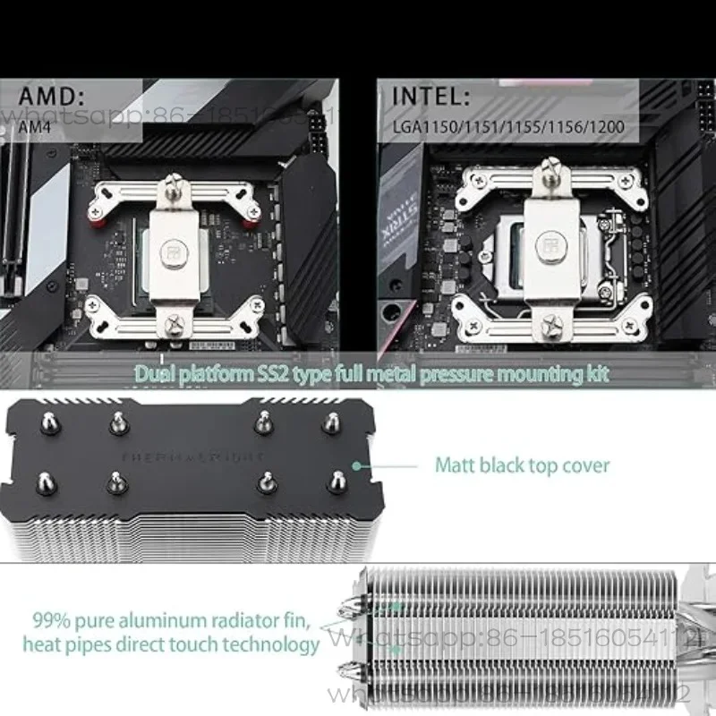 AX120R SE Computer CPU Cooler Tower Air Cooler ARGB White Fan Youth Edition Quad Heat Pipe
