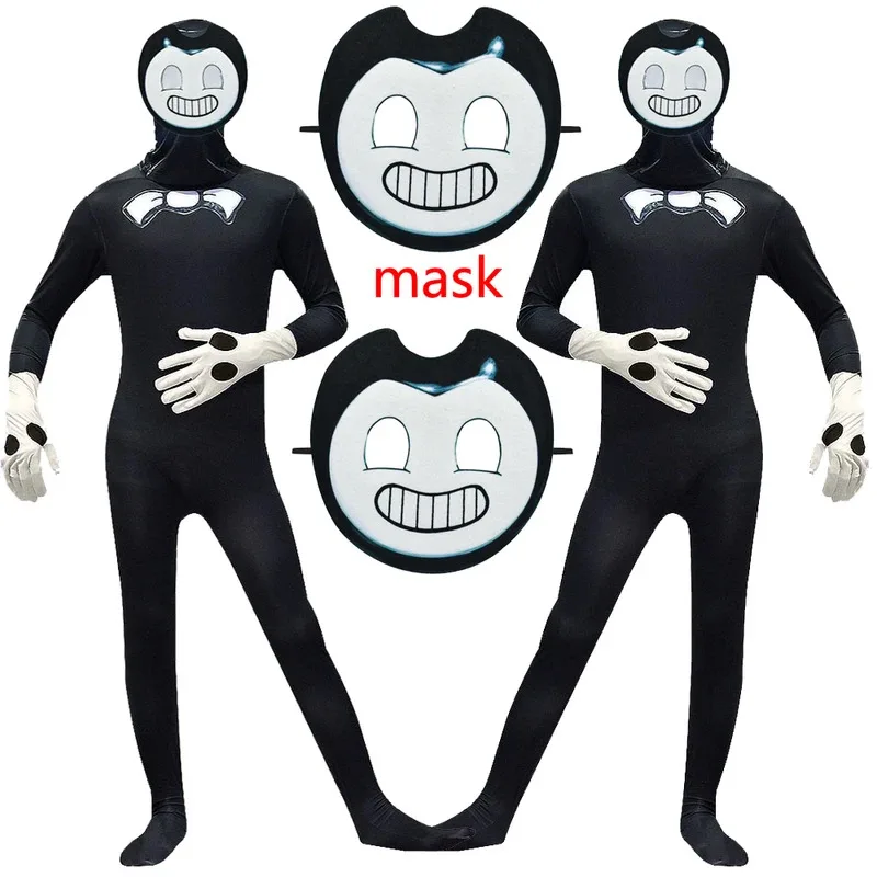 

Kids Boys Jumpsuit Halloween Easter Christmas Costumes Cosplay Anime Game Kids Role Play Dress Up Mask Bodysuit Set
