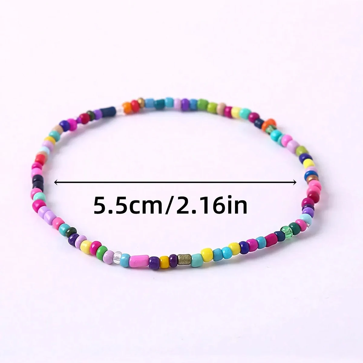 Women's 17-Piece Elastic Beaded Bracelets Set, Bohemian Style