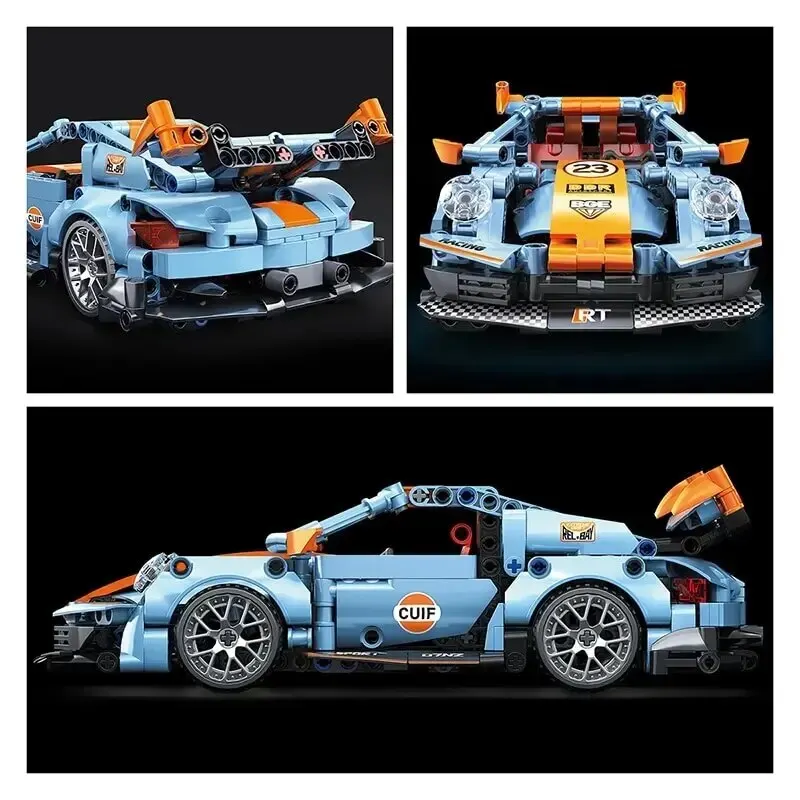 523pcs Building Blocks City Speed Car Festive Gift Giving Racing Vehicle with Super Racers Bricks Toys for Children Boy Gift523p image 3
