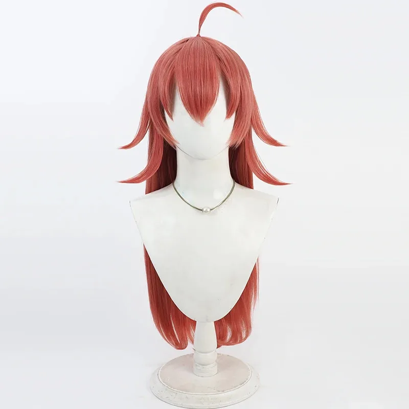 2025 22 BanG Dream! 80cm Long Straight Orange Red Wig Synthetic Hair Heat Resistant Tamade Chiyu Cosplay Wigs