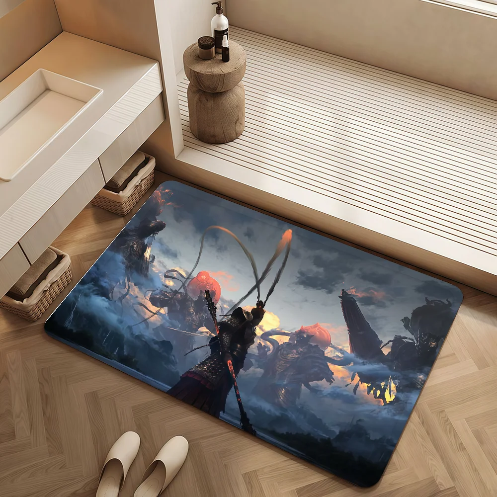 

Коврик для двери W-Wukong: Приключение в коридоре, декор для ванной, гостиной, балкона, прикроватный, входной, игровой, боевой коврик-напольное покрытие